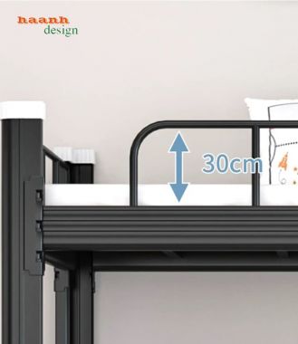 Giường tầng sắt 2 tầng linh hoạt, tiết kiệm diện tích - GTS 007