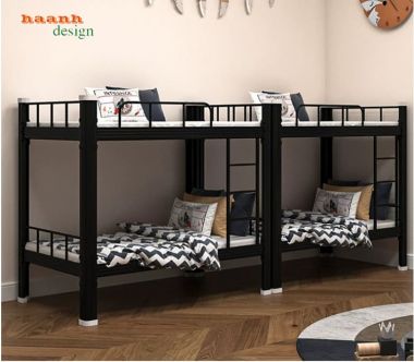 Giường tầng sắt 2 tầng linh hoạt, tiết kiệm diện tích - GTS 007