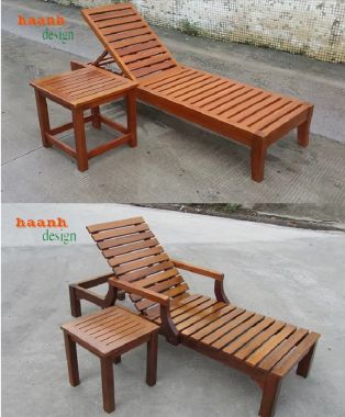 Giường xếp thư giãn gỗ Teak – Đẹp, tiện lợi, bền bỉ-GTT 015