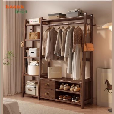 Giá kệ gỗ treo quần áo thiết kế chữ A độc đáo, dễ tháo lắp-KGT 001
