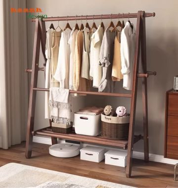 Kệ treo quần áo chữ A bằng gỗ tự nhiên – Đẹp, bền, tiện dụng-KGT 003