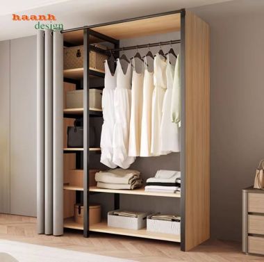 Kệ khung sắt treo quần áo hiện đại đẹp cho mọi không gian-KST 011