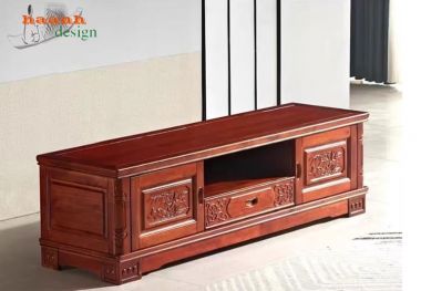 Kệ tivi gỗ hương đá cao cấp cho phòng khách sang trọng-KTV 011