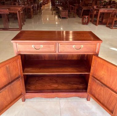 Kệ tivi gỗ hương tự nhiên giả cổ phong cách Trung Quốc-KTV 014