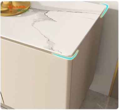 Kệ tivi gỗ công nghiệp màu kem chân cao - KCH 013