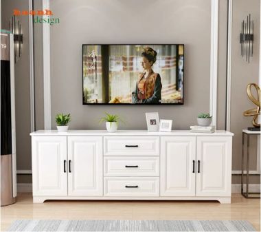 Mẫu Kệ Tivi Gỗ Công Nghiệp Hiện Đại Cao Cấp Xu Hướng 2026-KCH 009