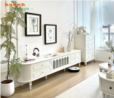 Kệ Tivi Cổ Điển Phong Cách Pháp Đẹp Tinh Tế-KTD 011