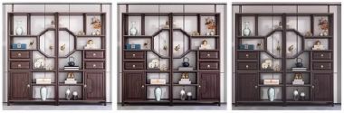 Kệ gỗ trang trí giả cổ phong cách trung quốc sang trọng-KTT 017