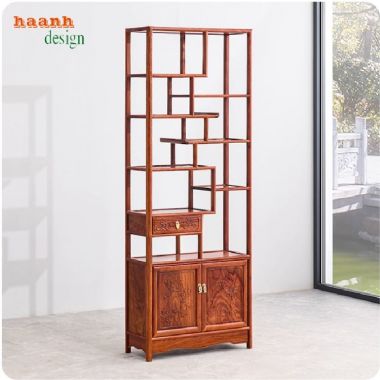 Khung kệ gỗ trang trí phòng khách – Bền đẹp theo thời gian-KTT 016