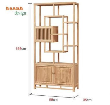 Sáng tạo với kệ gỗ trang trí cho không gian sống-KTT 006