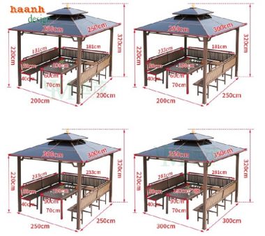 Sáng tạo góc thư giãn với chòi nghỉ bằng sắt-NSC 012