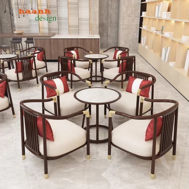 Sofa khách sạn gỗ kết hợp mút chất lượng cao sang trọng. SFK 004