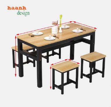 Khám phá mẫu bàn ghế quán ăn nhà hàng phong cách hiện đại-TNH 004