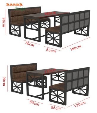 Lựa chọn bàn ghế nhà hàng sắt phù hợp với không gian-TNH 002