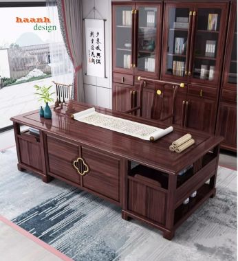 Bàn ghế đồ gỗ phòng lãnh đạo chất lượng cao sang trọng PGG004