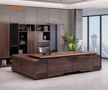 Xu hướng bàn làm việc cho lãnh đạo gỗ sồi cao cấp năm 2026-PGG 018