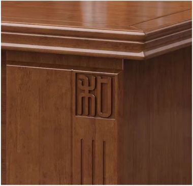 Mẫu bàn lãnh đạo gỗ tự nhiên đẹp, bền và tiện ích-PGG 017
