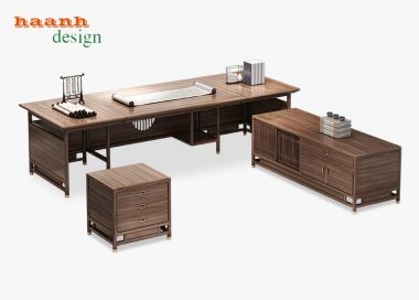 Nội thất phòng lãnh đạo gỗ tự nhiên PGG001