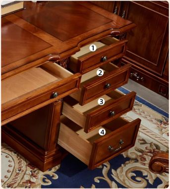 Bàn làm việc phong cách tân cổ điển đẹp chuẩn châu Âu-PLT 007