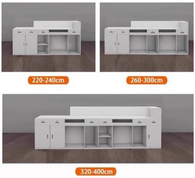 Top mẫu bàn lễ tân văn phòng đẹp, sang trọng xu hướng 2025-QLT 017
