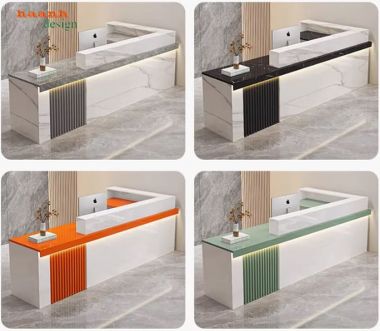 Quầy tiếp tân đẹp – Giải pháp hoàn hảo cho văn phòng hiện đại-QLT 018