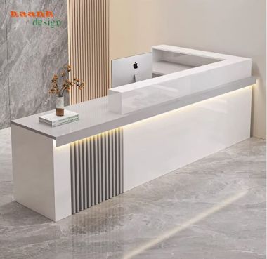 Quầy tiếp tân đẹp – Giải pháp hoàn hảo cho văn phòng hiện đại-QLT 018