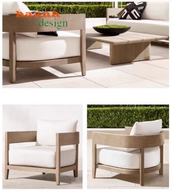 Sofa Gỗ Teak Sân Vườn - Sang Trọng,Thân Thiện Với Môi Trường-SNT010