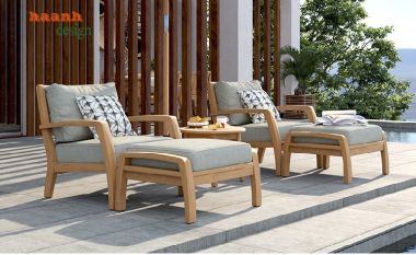 Tìm hiểu về Sofa gỗ ngoài trời gỗ teak tự nhiên-SNT 011