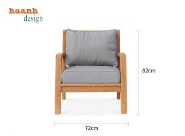 Tìm hiểu về Sofa gỗ ngoài trời gỗ teak tự nhiên-SNT 011