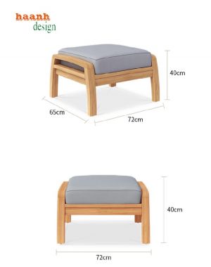 Tìm hiểu về Sofa gỗ ngoài trời gỗ teak tự nhiên-SNT 011