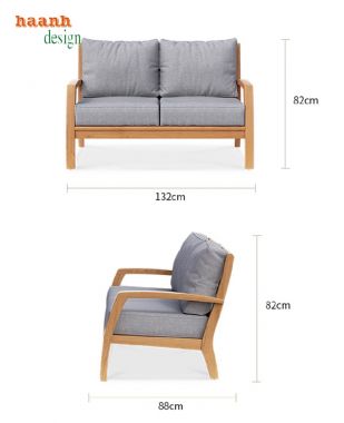 Tìm hiểu về Sofa gỗ ngoài trời gỗ teak tự nhiên-SNT 011