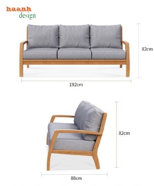 Tìm hiểu về Sofa gỗ ngoài trời gỗ teak tự nhiên-SNT 011