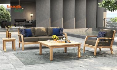 Tìm hiểu về Sofa gỗ ngoài trời gỗ teak tự nhiên-SNT 011