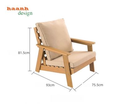 Bàn Ghế Sofa Ngoại Thất Teak Tự Nhiên - Đẹp và Chất Lượng-SNT 007