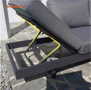 Khám phá mẫu sofa ngoài trời chân sắt gỗ Teak cao cấp-SNT 017