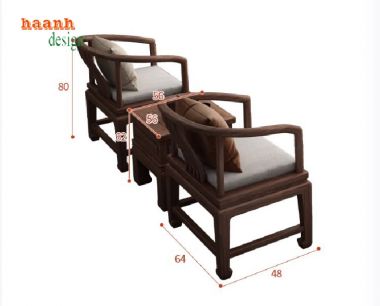 Chọn bộ bàn ghế sofa gỗ phòng khách phù hợp với nội thất-BGC 011