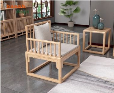 Sofa gỗ sồi Nga – Sang trọng, mộc mạc chuẩn phong cách Á Đông-BGC 015