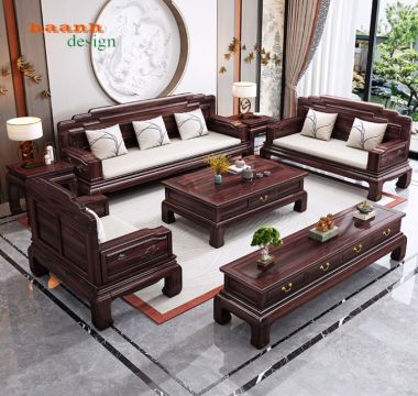 Mẫu ghế sofa gỗ đơn giản hiện đại đơn giản và hiện đại- SFH 004