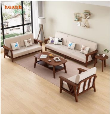 Thiết kế sofa gỗ tự nhiên phù hợp với không gian sống-SFH 006