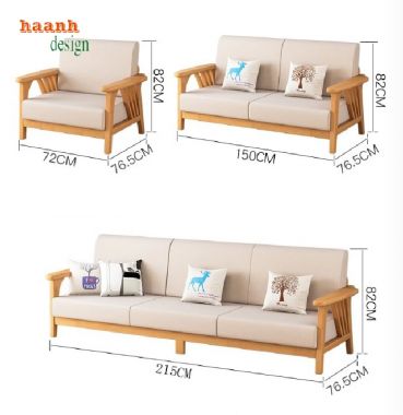 Thiết kế sofa gỗ tự nhiên phù hợp với không gian sống-SFH 006