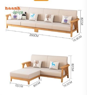 Thiết kế sofa gỗ tự nhiên phù hợp với không gian sống-SFH 006