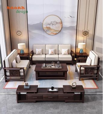 Mẫu ghế sofa gỗ đơn giản hiện đại đơn giản và hiện đại- SFH 004