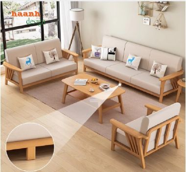 Thiết kế sofa gỗ tự nhiên phù hợp với không gian sống-SFH 006