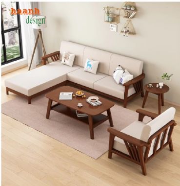 Thiết kế sofa gỗ tự nhiên phù hợp với không gian sống-SFH 006