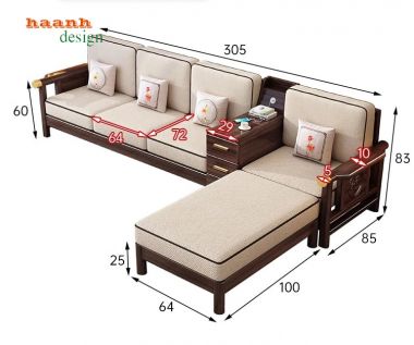 Mẫu ghế sofa gỗ đơn giản hiện đại đơn giản và hiện đại- SFH 004