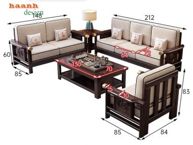 Mẫu ghế sofa gỗ đơn giản hiện đại đơn giản và hiện đại- SFH 004