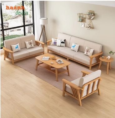 Thiết kế sofa gỗ tự nhiên phù hợp với không gian sống-SFH 006