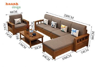 Tinh tế bàn ghế sofa gỗ phòng khách phù hợp từng phong cách-SFH 009