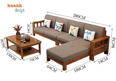 Tinh tế bàn ghế sofa gỗ phòng khách phù hợp từng phong cách-SFH 009