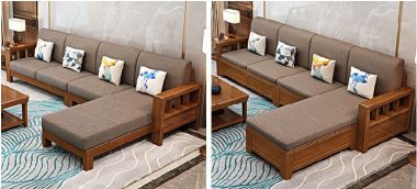 Tinh tế bàn ghế sofa gỗ phòng khách phù hợp từng phong cách-SFH 009